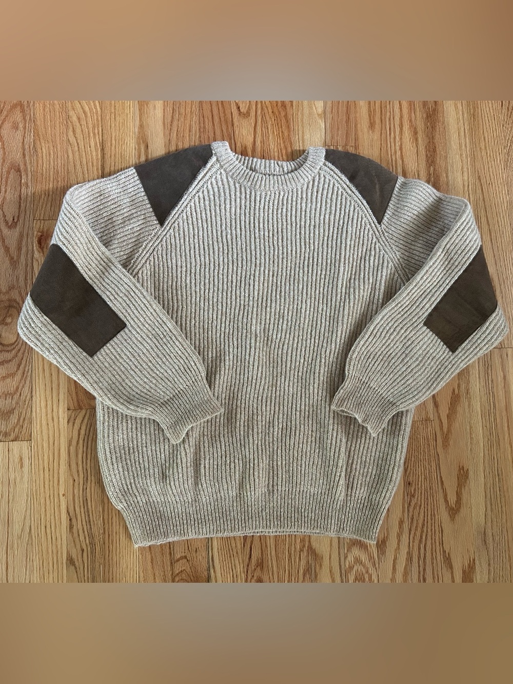 Men's Ribbed Sweater 100% Wool made in Scotland